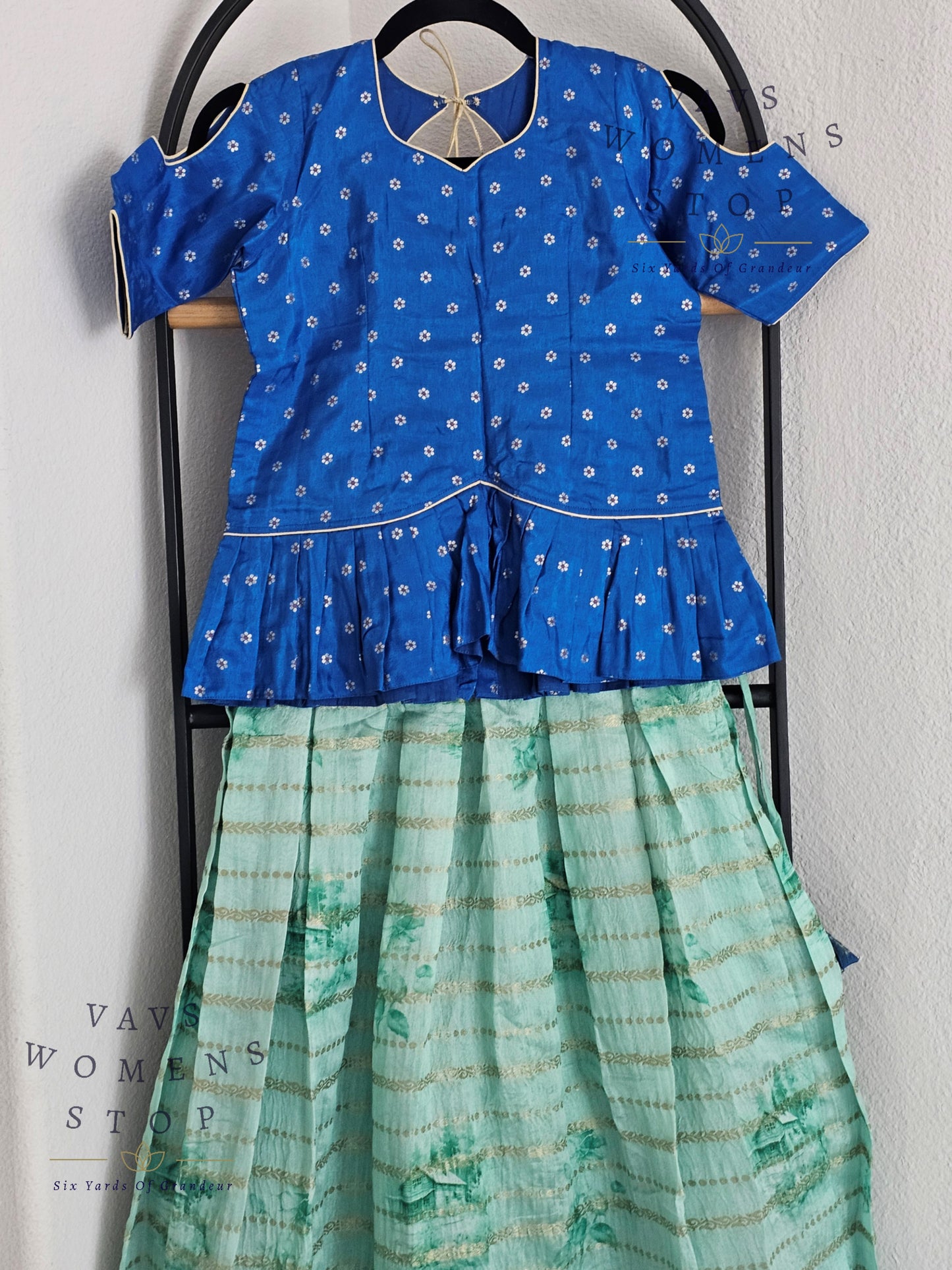 Designer Chanderi Silk Lehenga - Chinon Silk Blouse