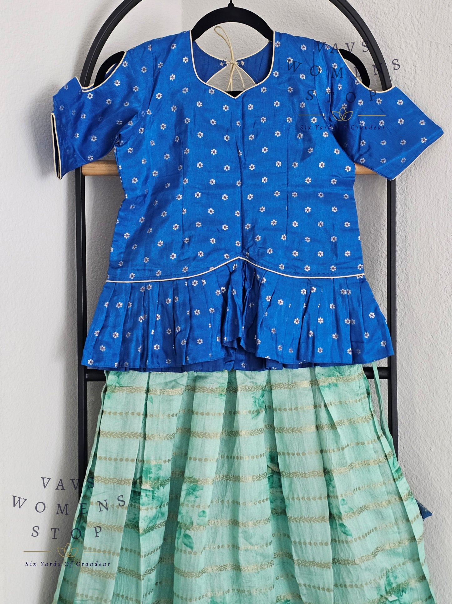 Designer Chanderi Silk Lehenga - Chinon Silk Blouse