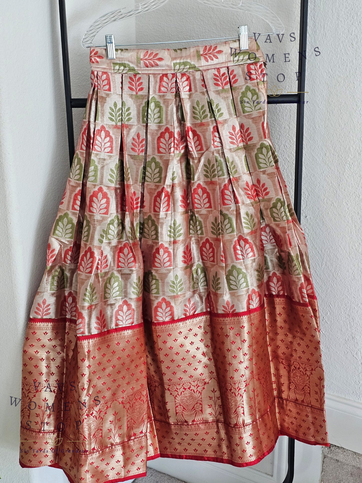 Designer Semi Kanchi Tissue Lehenga Blouse