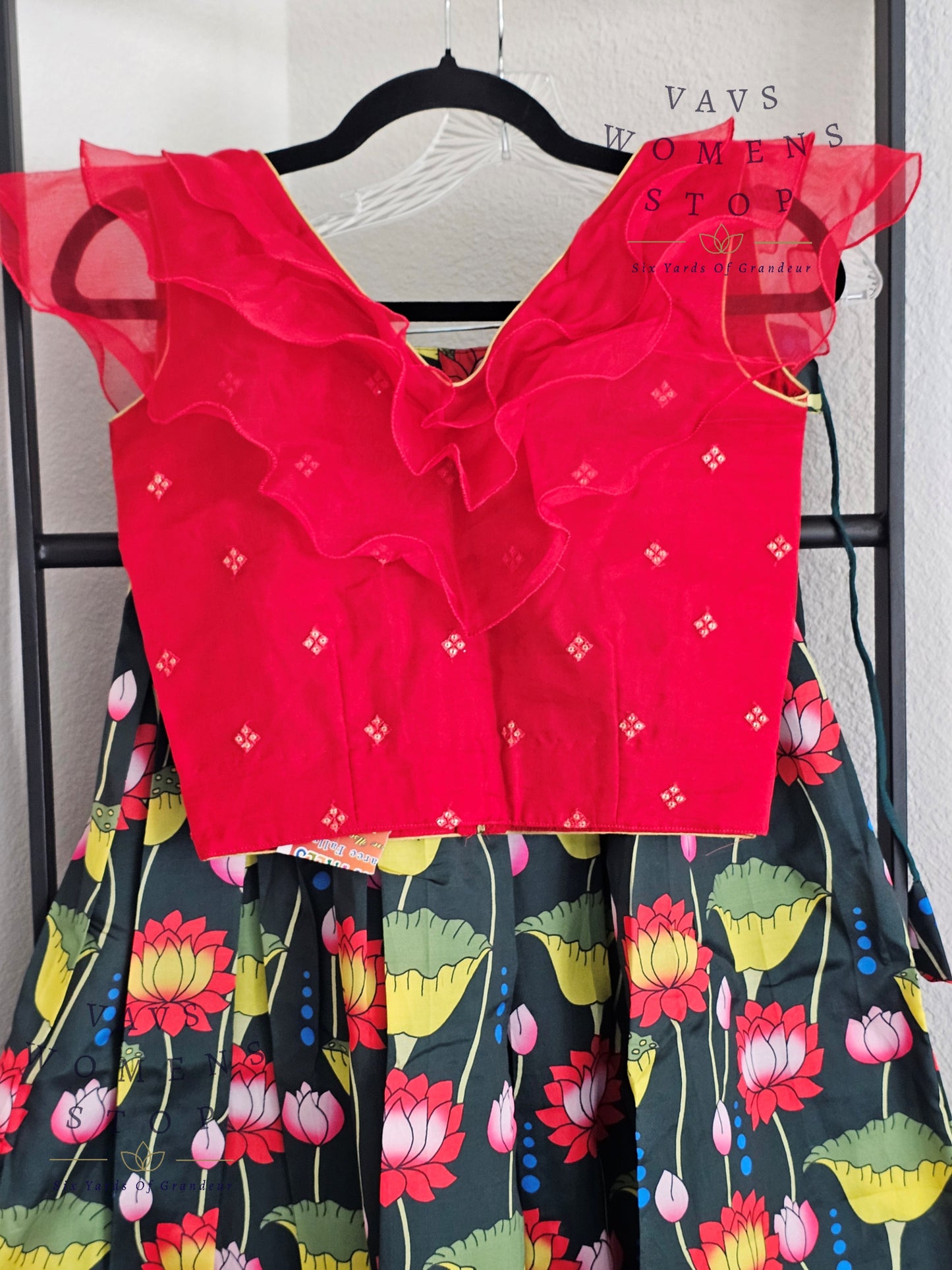Kalamkari Print Lehenga Croptop Blouse