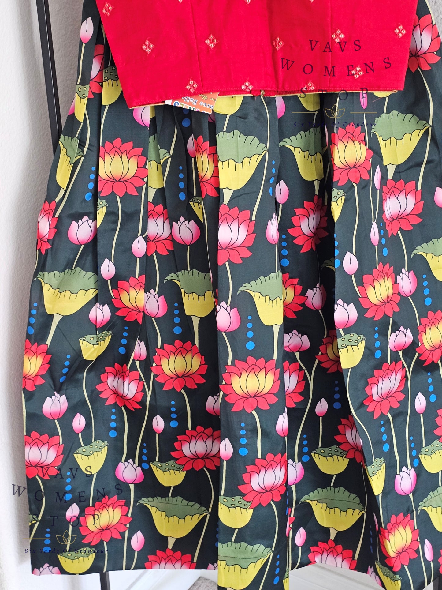 Kalamkari Print Lehenga Croptop Blouse