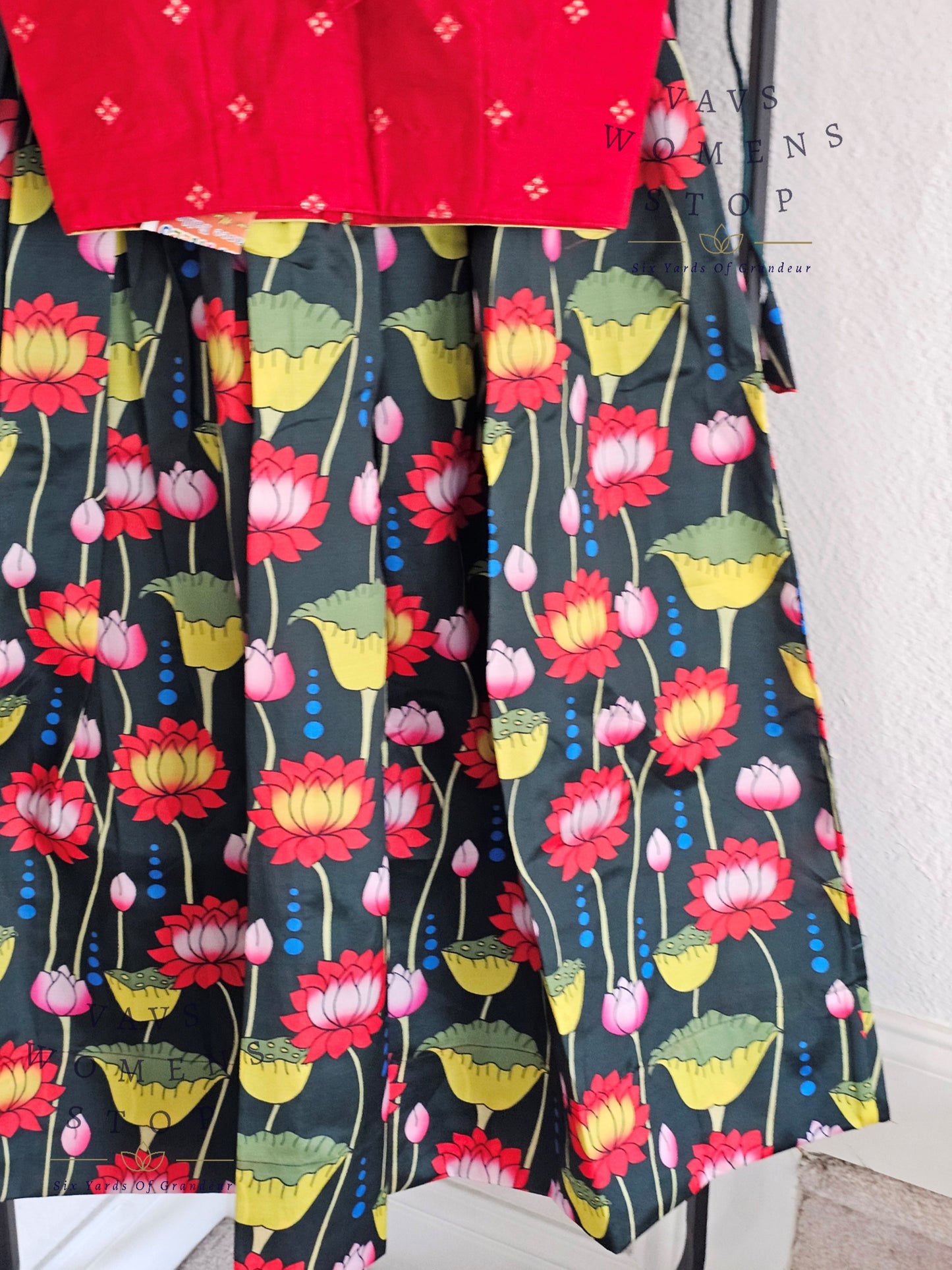 Kalamkari Print Lehenga Croptop Blouse
