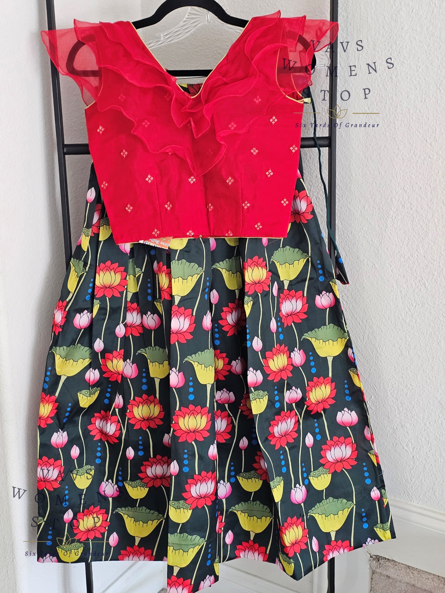 Kalamkari Print Lehenga Croptop Blouse