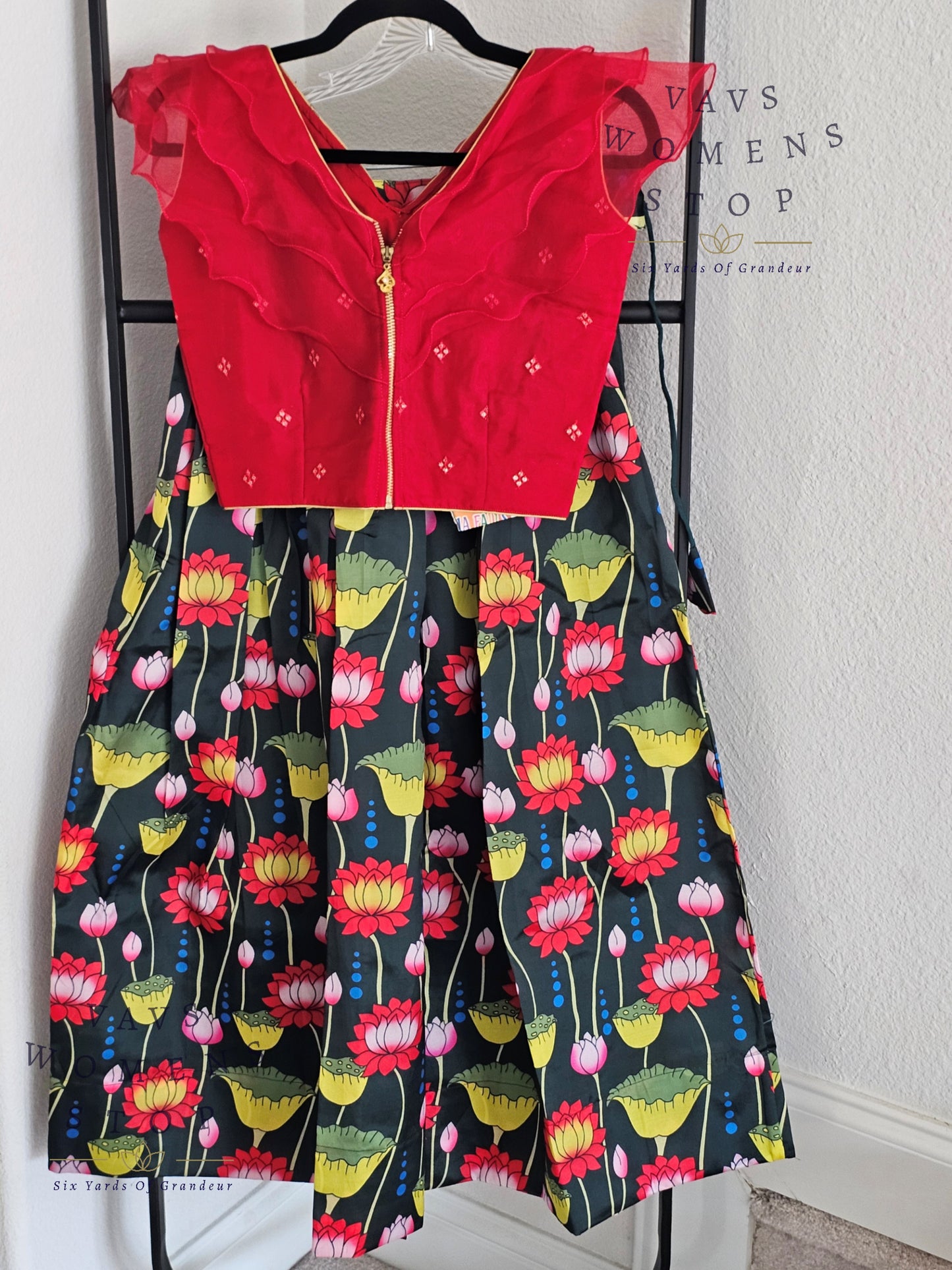 Kalamkari Print Lehenga Croptop Blouse