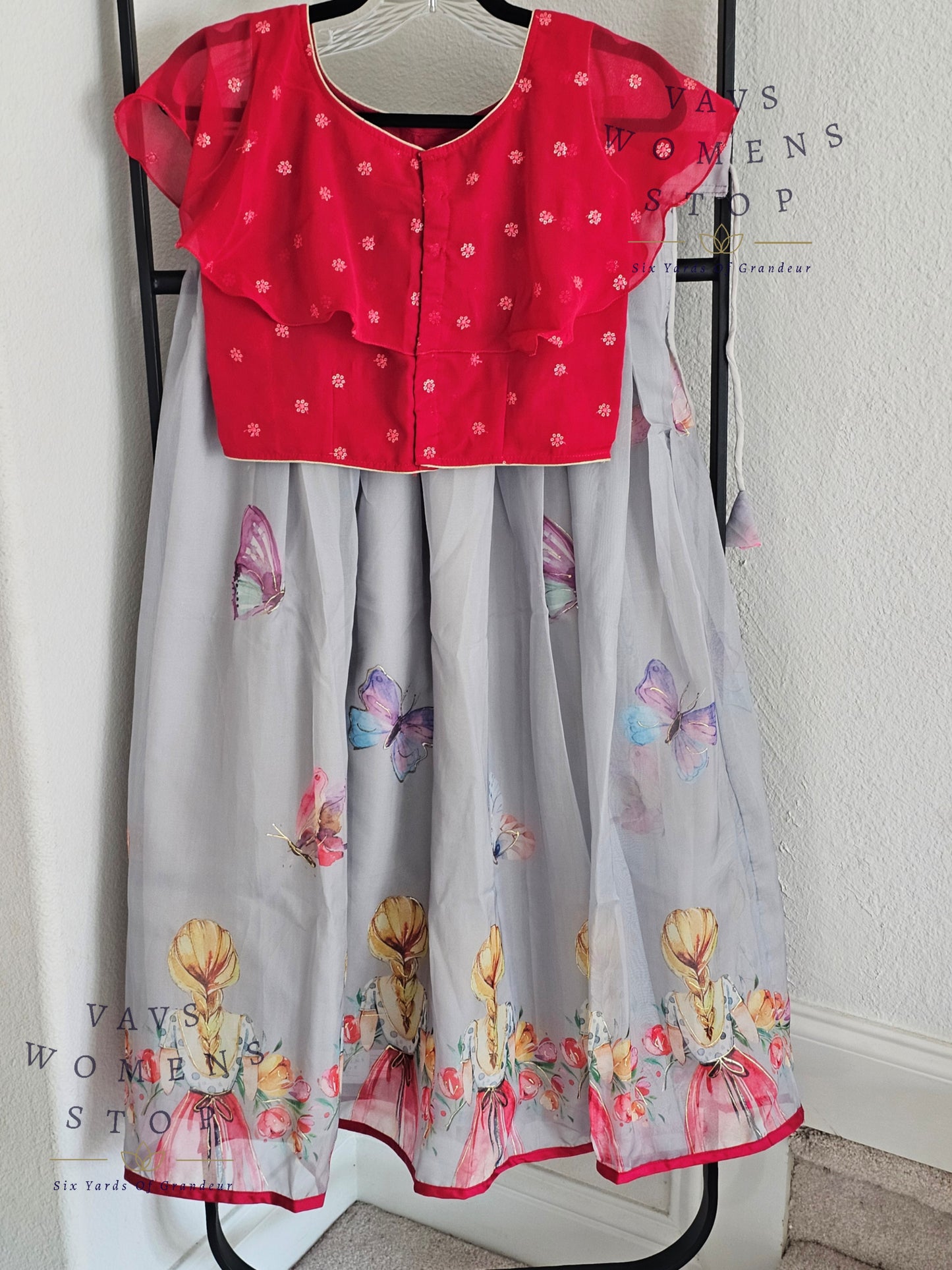Soft Organza Designer Lehenga Croptop Blouse