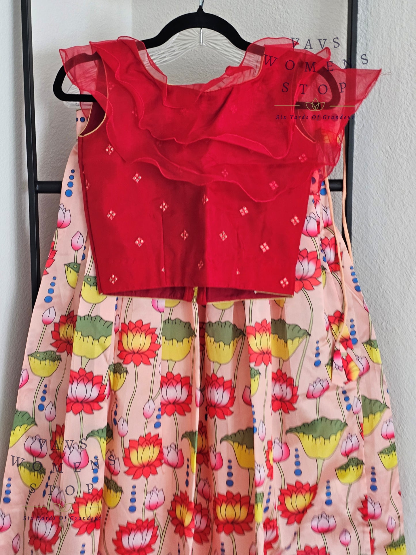 Kalamkari Print Lehenga Croptop Blouse
