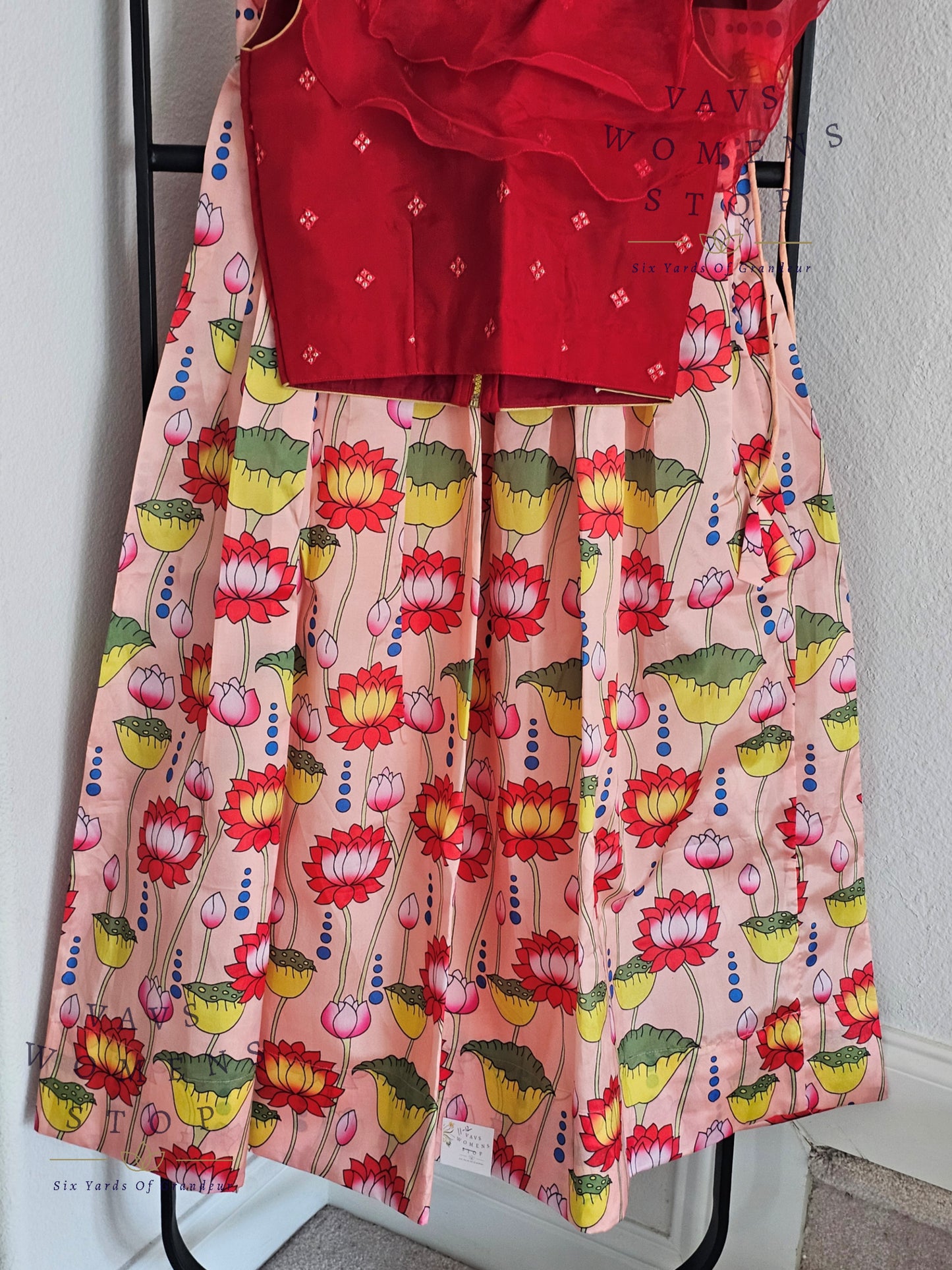 Kalamkari Print Lehenga Croptop Blouse