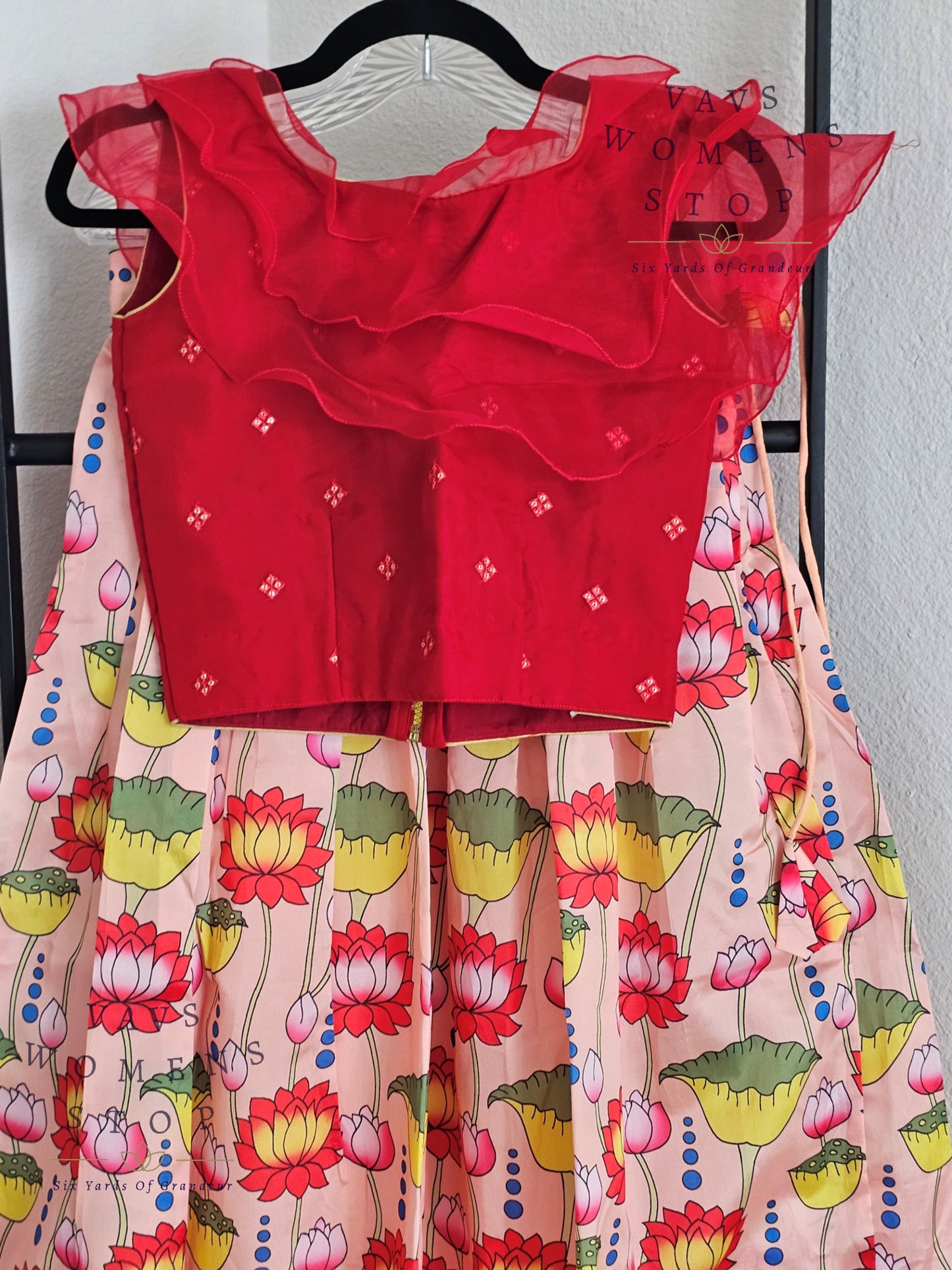Kalamkari Print Lehenga Croptop Blouse