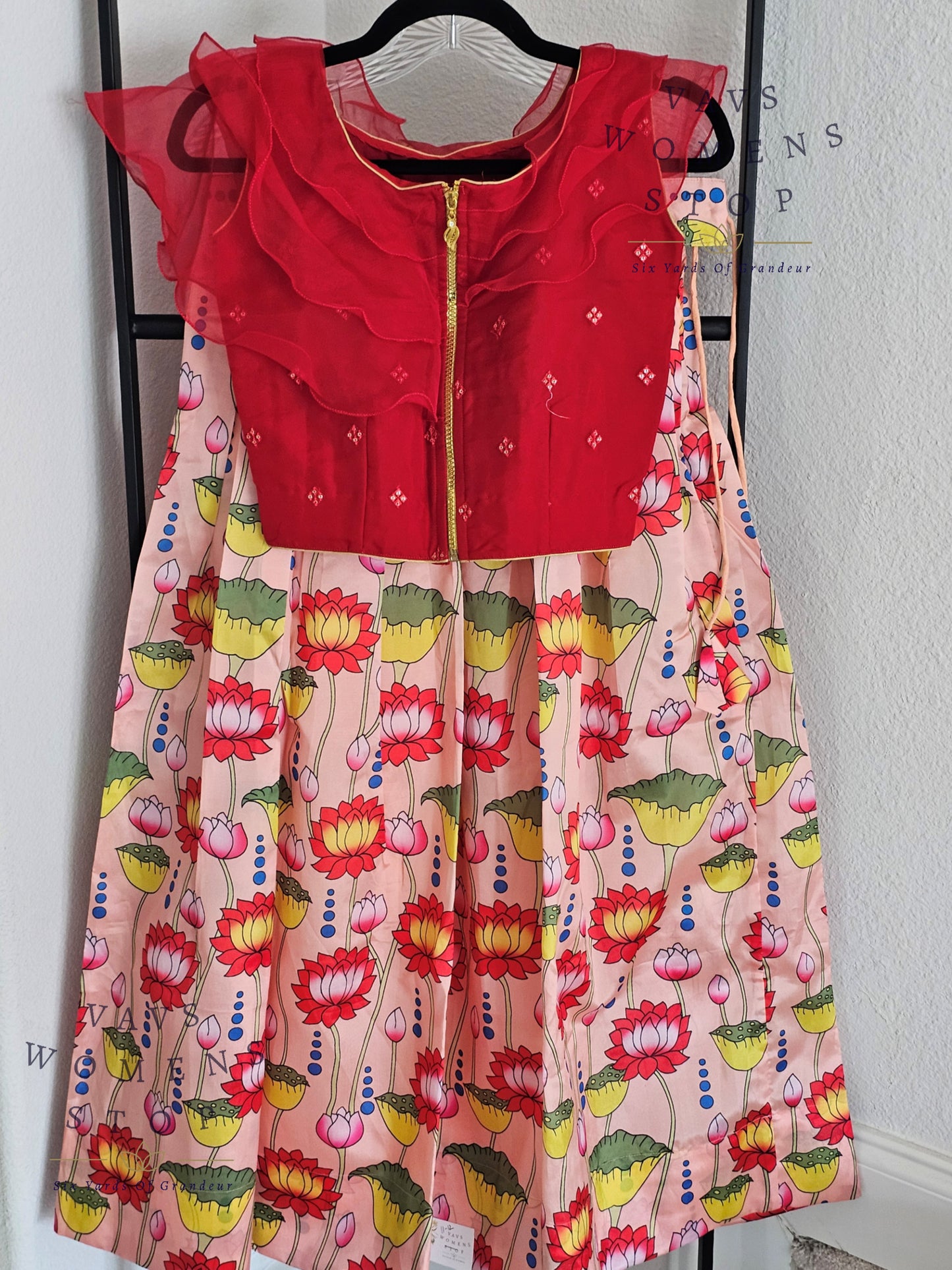 Kalamkari Print Lehenga Croptop Blouse