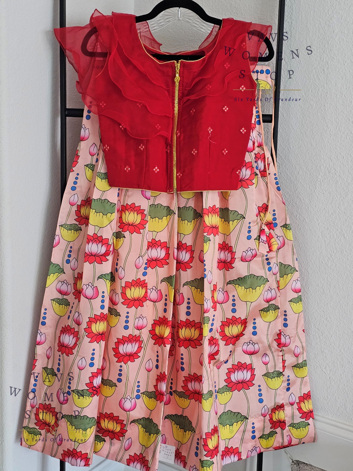 Kalamkari Print Lehenga Croptop Blouse