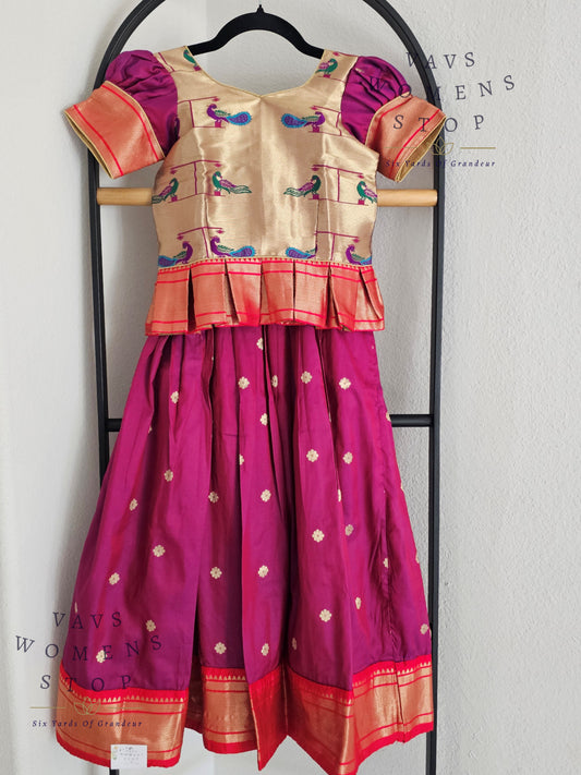 Semi Benarasi Designer Lehenga Blouse