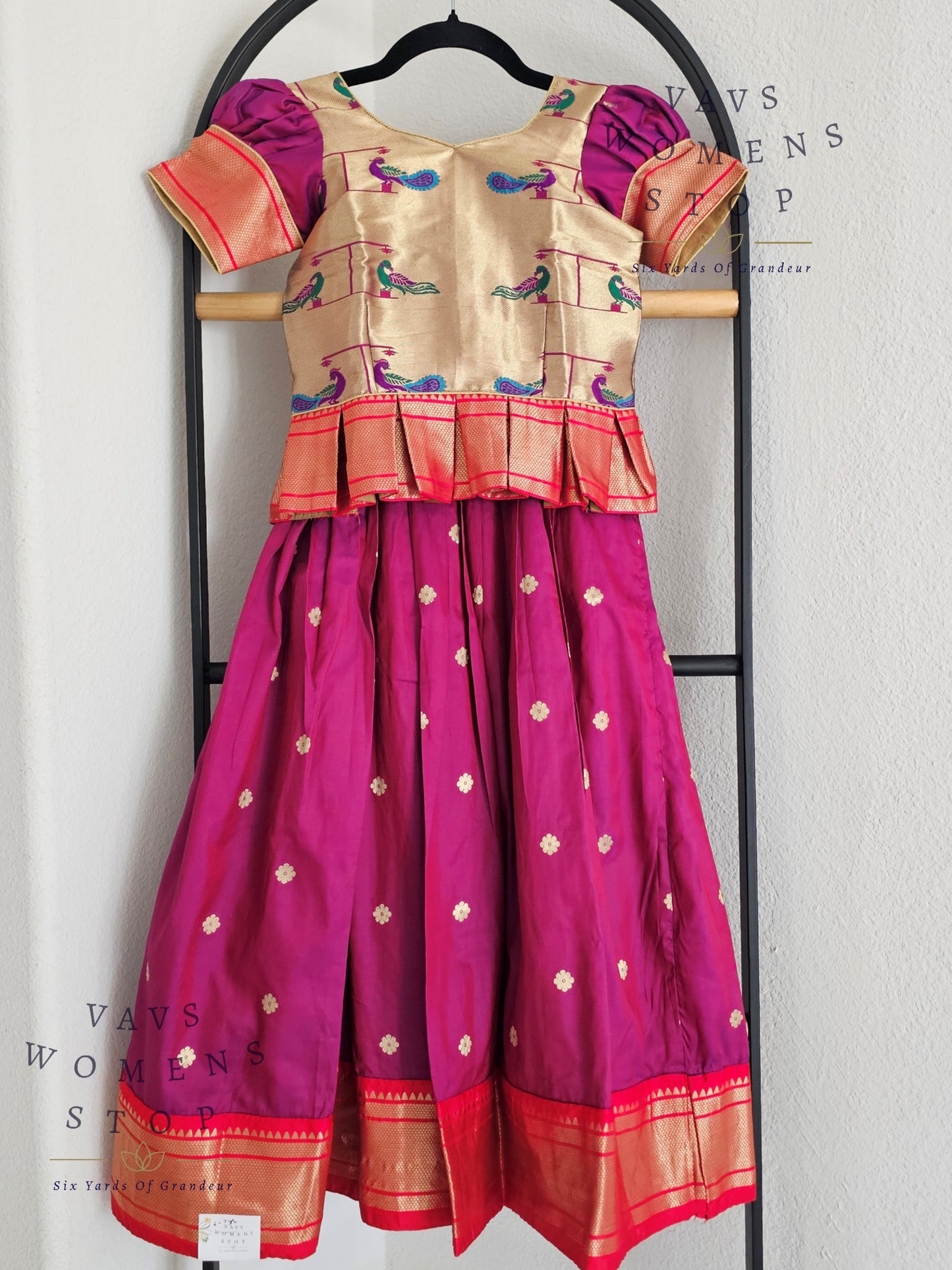 Semi Benarasi Designer Lehenga Blouse