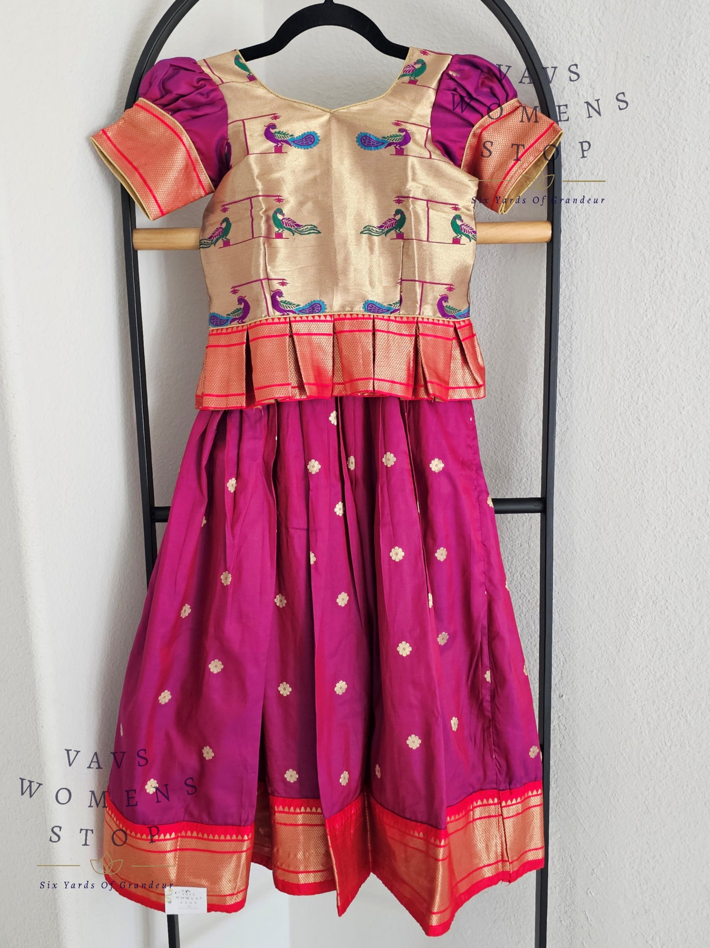 Semi Benarasi Designer Lehenga Blouse