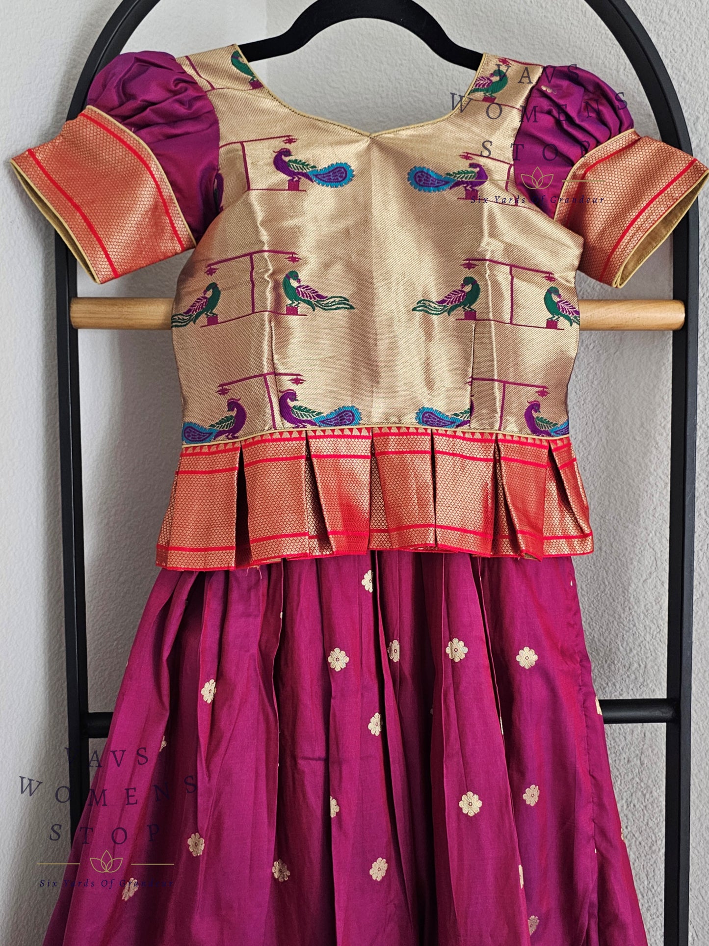 Semi Benarasi Designer Lehenga Blouse