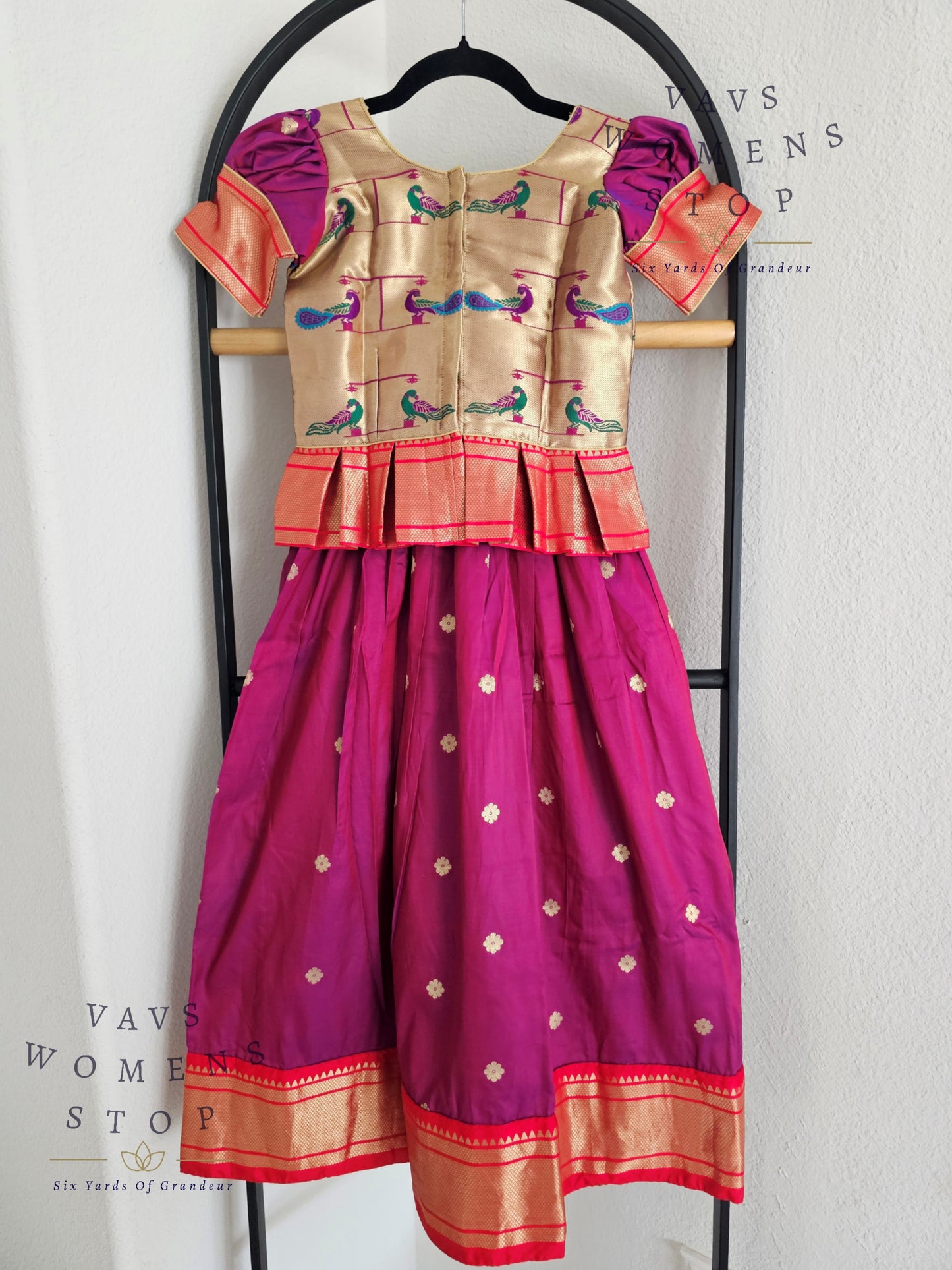 Semi Benarasi Designer Lehenga Blouse