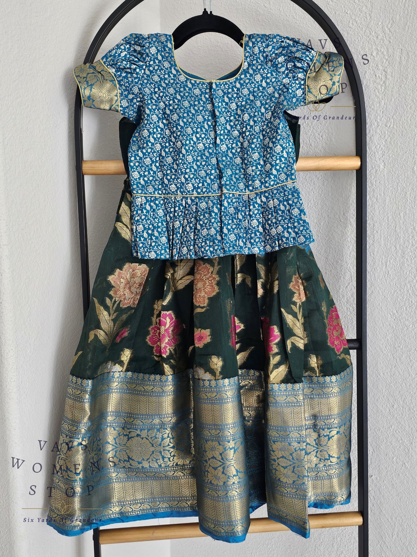 Warm Organza Designer Lehenga Blouse