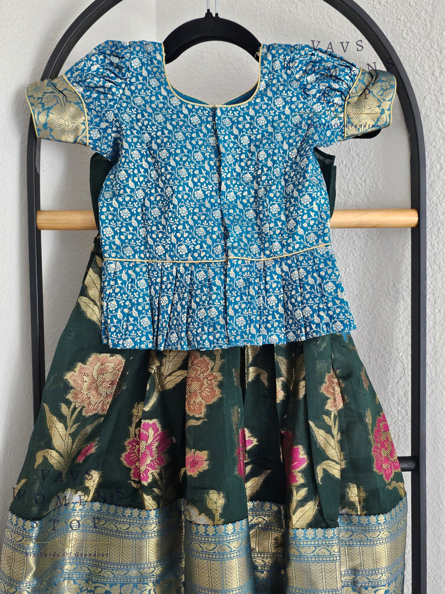 Warm Organza Designer Lehenga Blouse