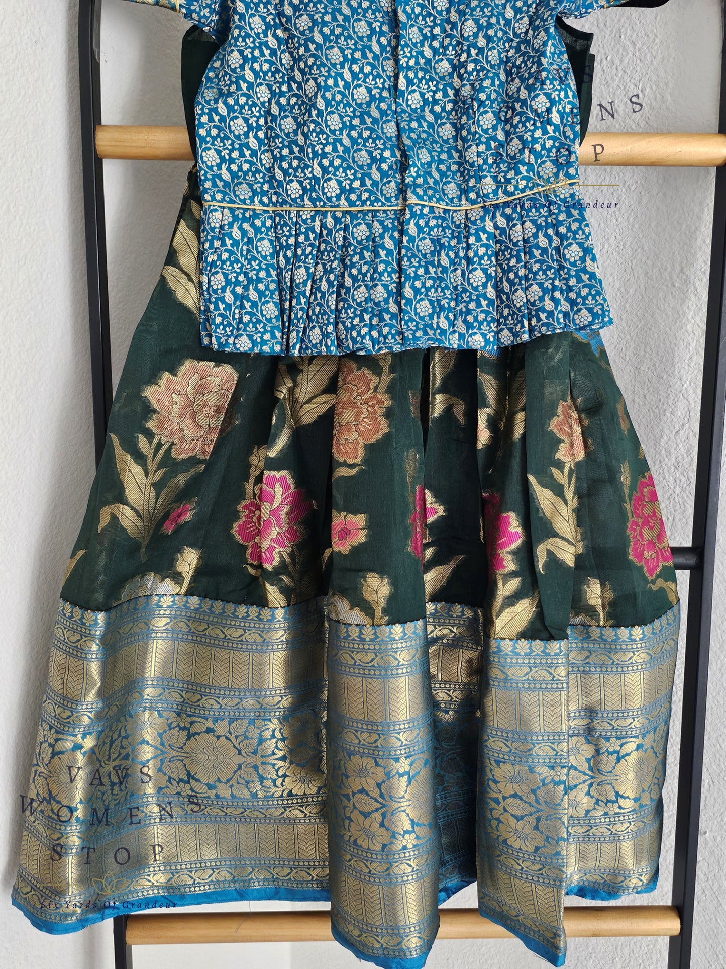 Warm Organza Designer Lehenga Blouse