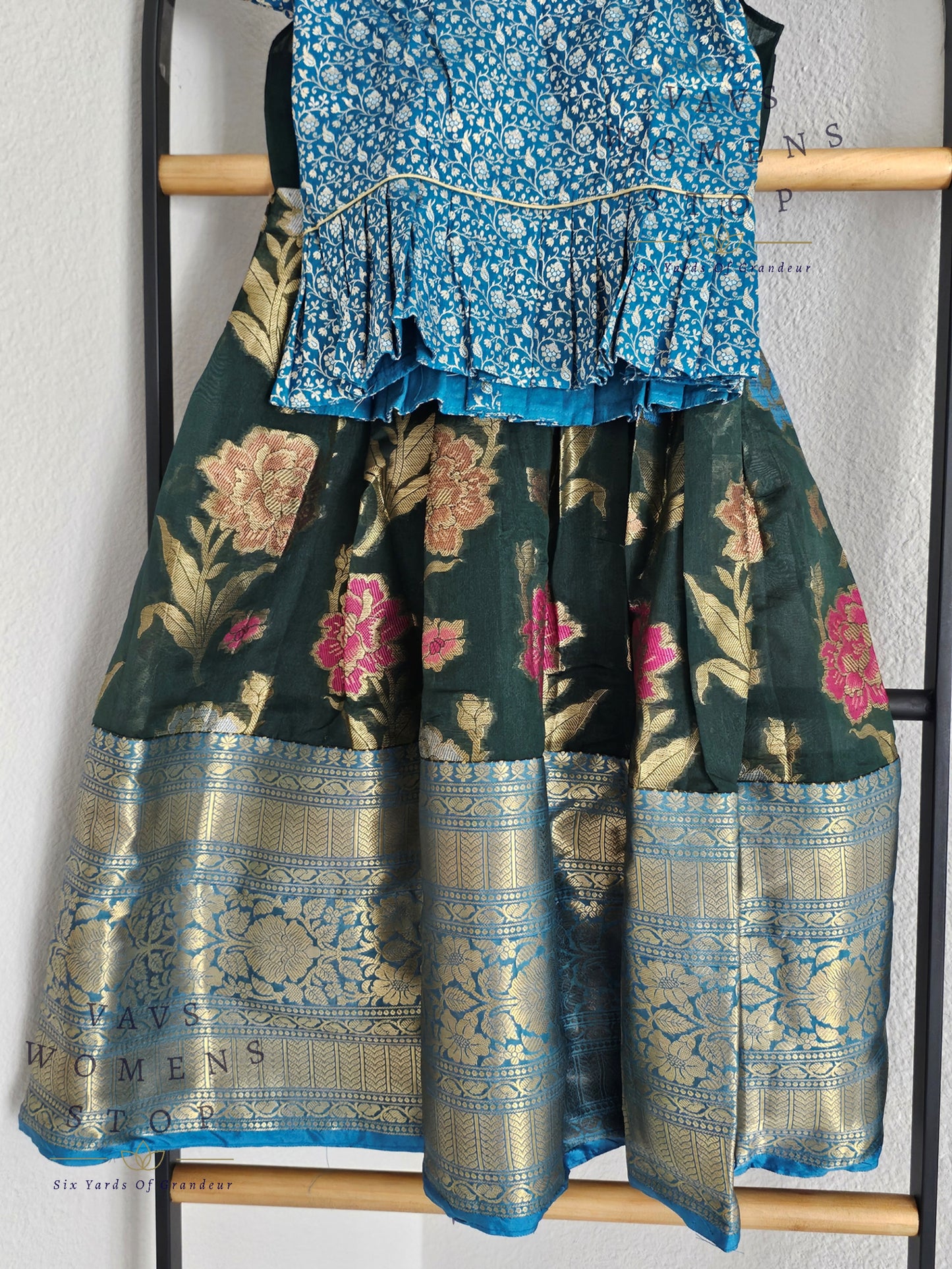 Warm Organza Designer Lehenga Blouse