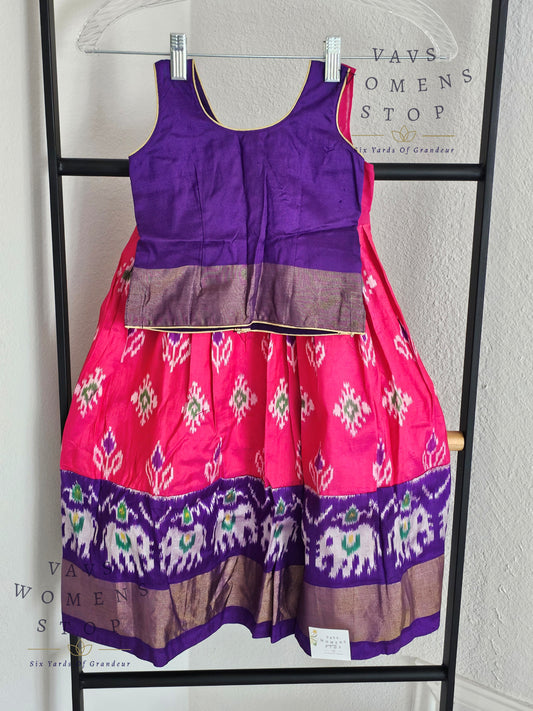 Pure Ikkat Silk Lehenga Blouse