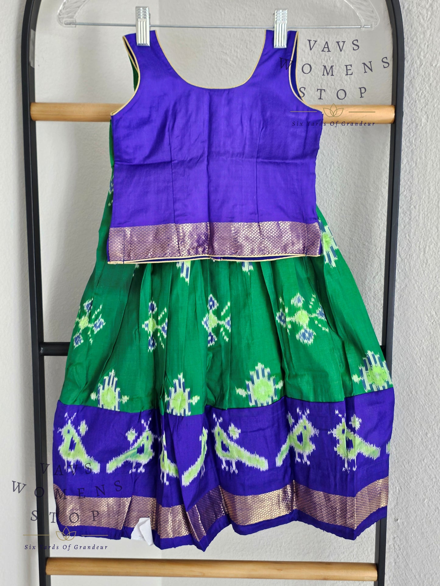 Pure Ikkat Silk Lehenga Blouse