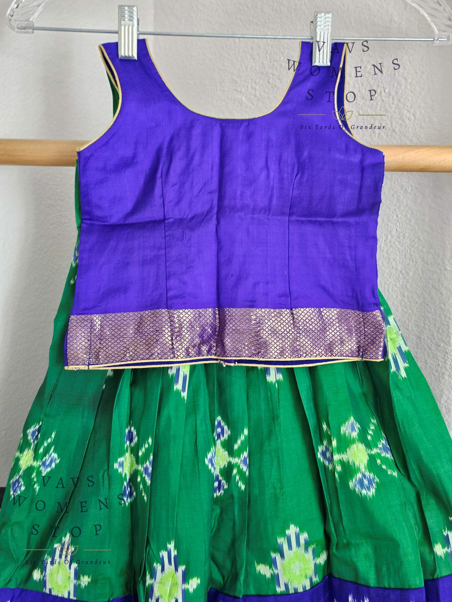 Pure Ikkat Silk Lehenga Blouse