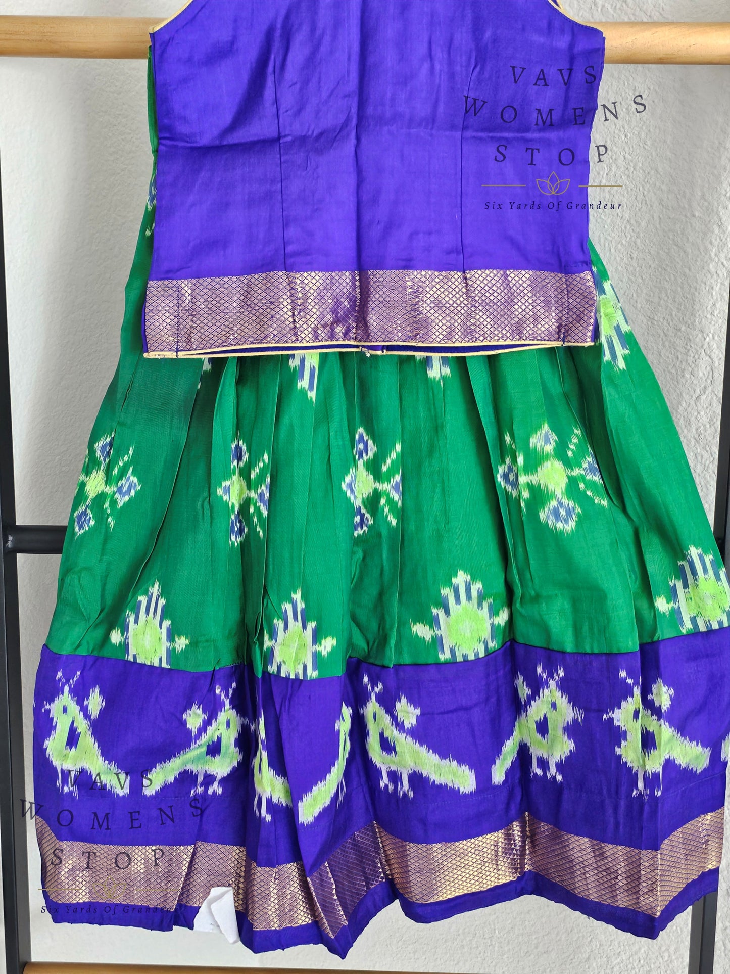 Pure Ikkat Silk Lehenga Blouse