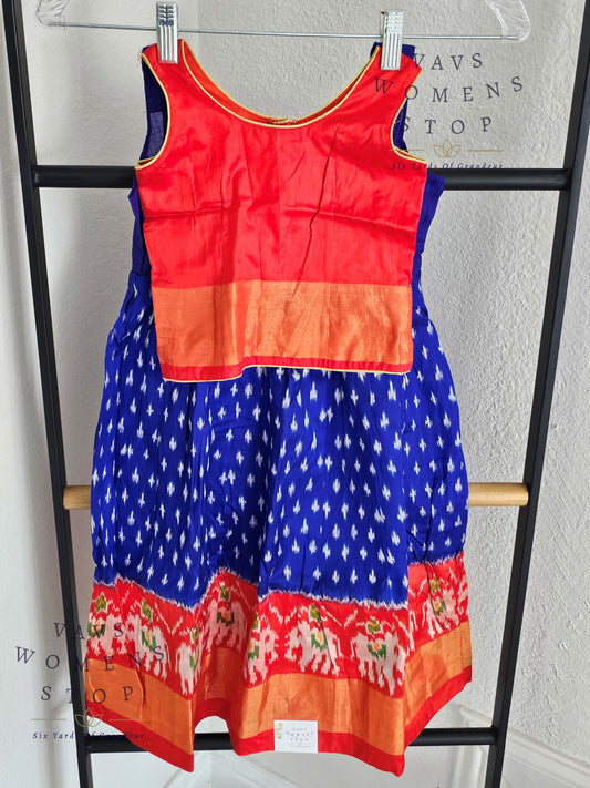 Pure Ikkat Silk Lehenga Blouse