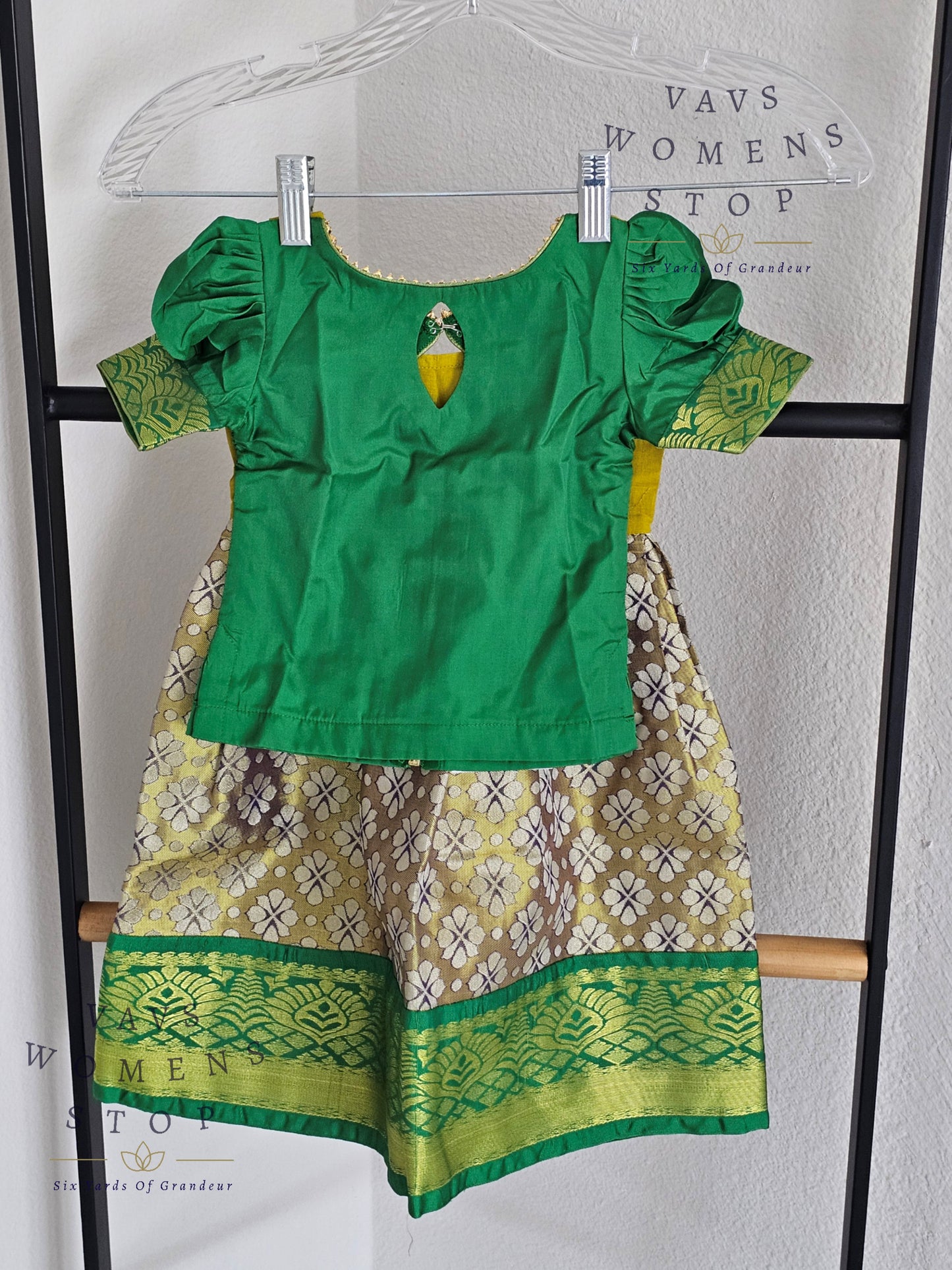Kanchi Silk Lehenga/Langa Blouse