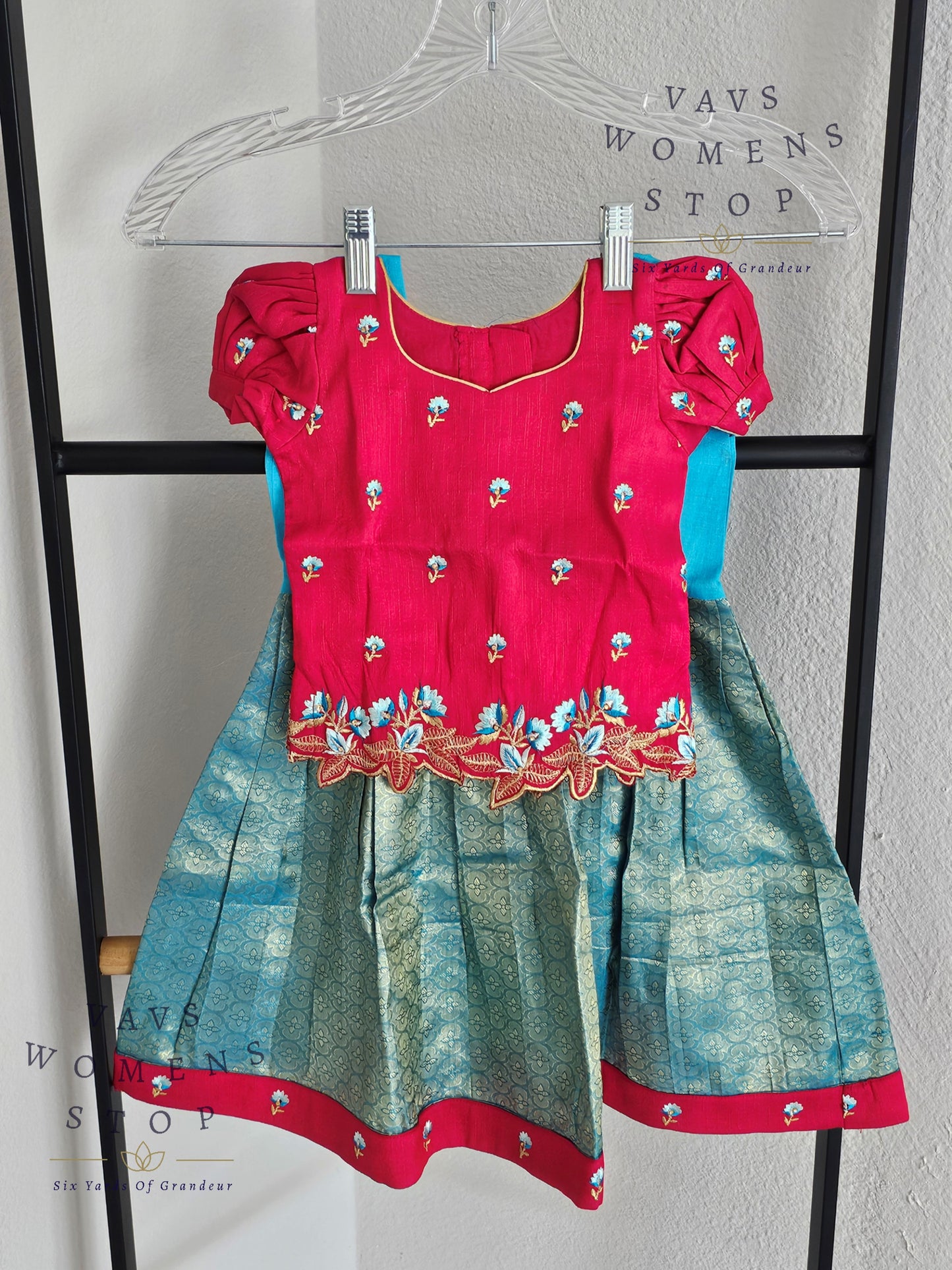 Pure Kanchi Silk Lehenga Paired with Rawsilk Blouse