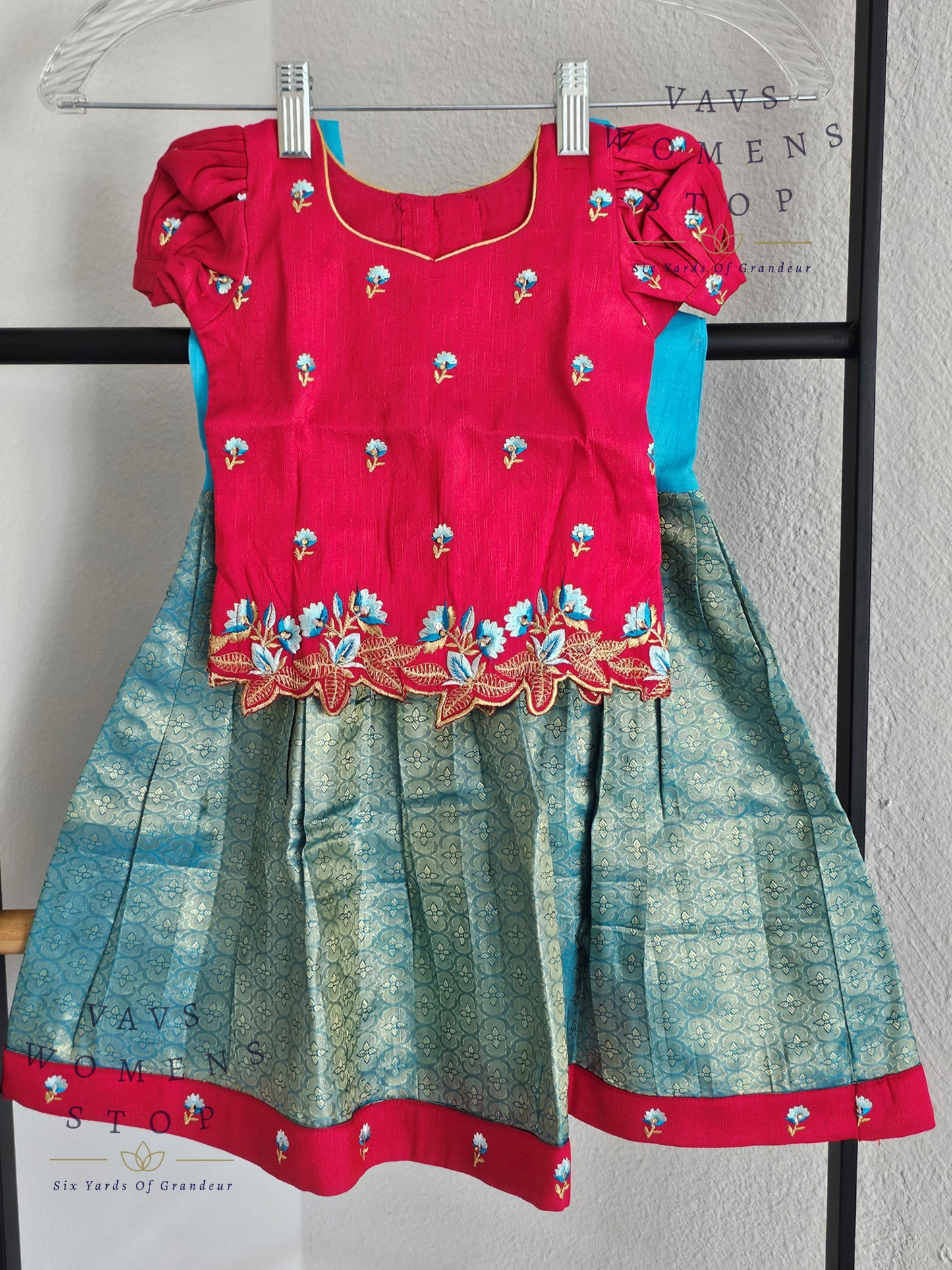 Pure Kanchi Silk Lehenga Paired with Rawsilk Blouse