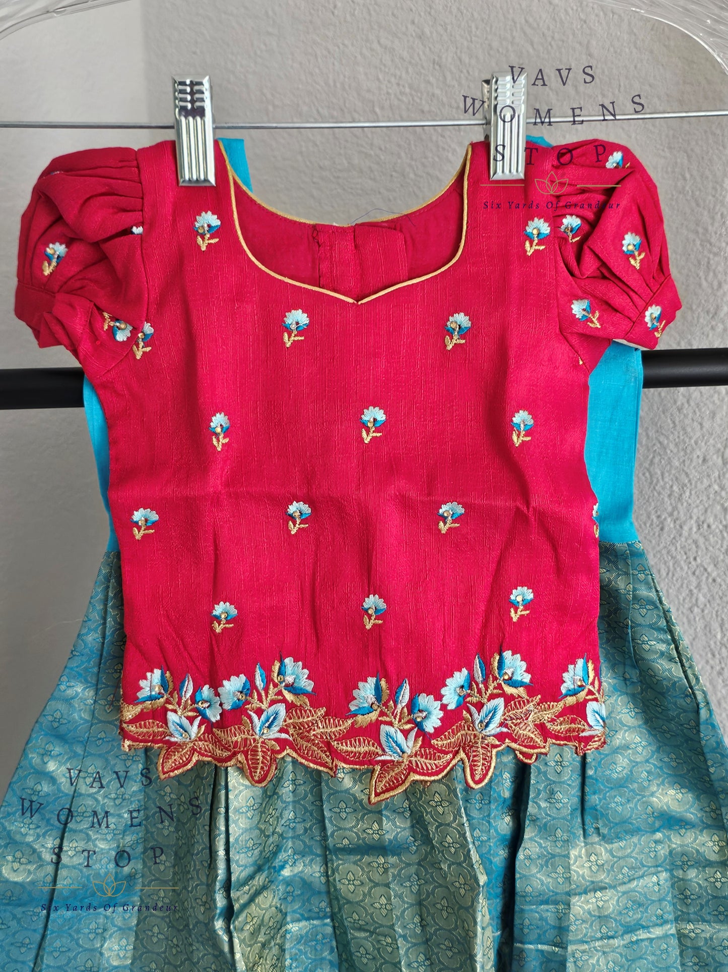 Pure Kanchi Silk Lehenga Paired with Rawsilk Blouse