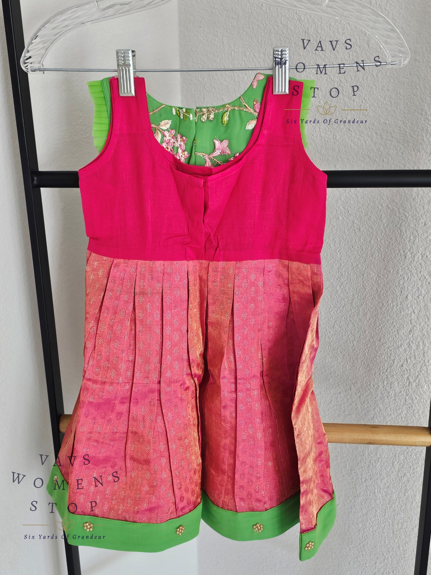 Pure Kanchi Silk Lehenga Paired with Designer Net Blouse