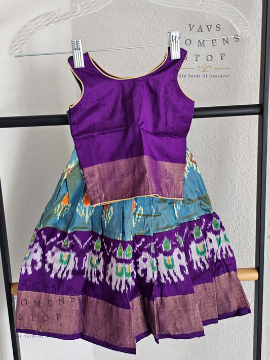 Pure Ikkat Silk Lehenga Blouse