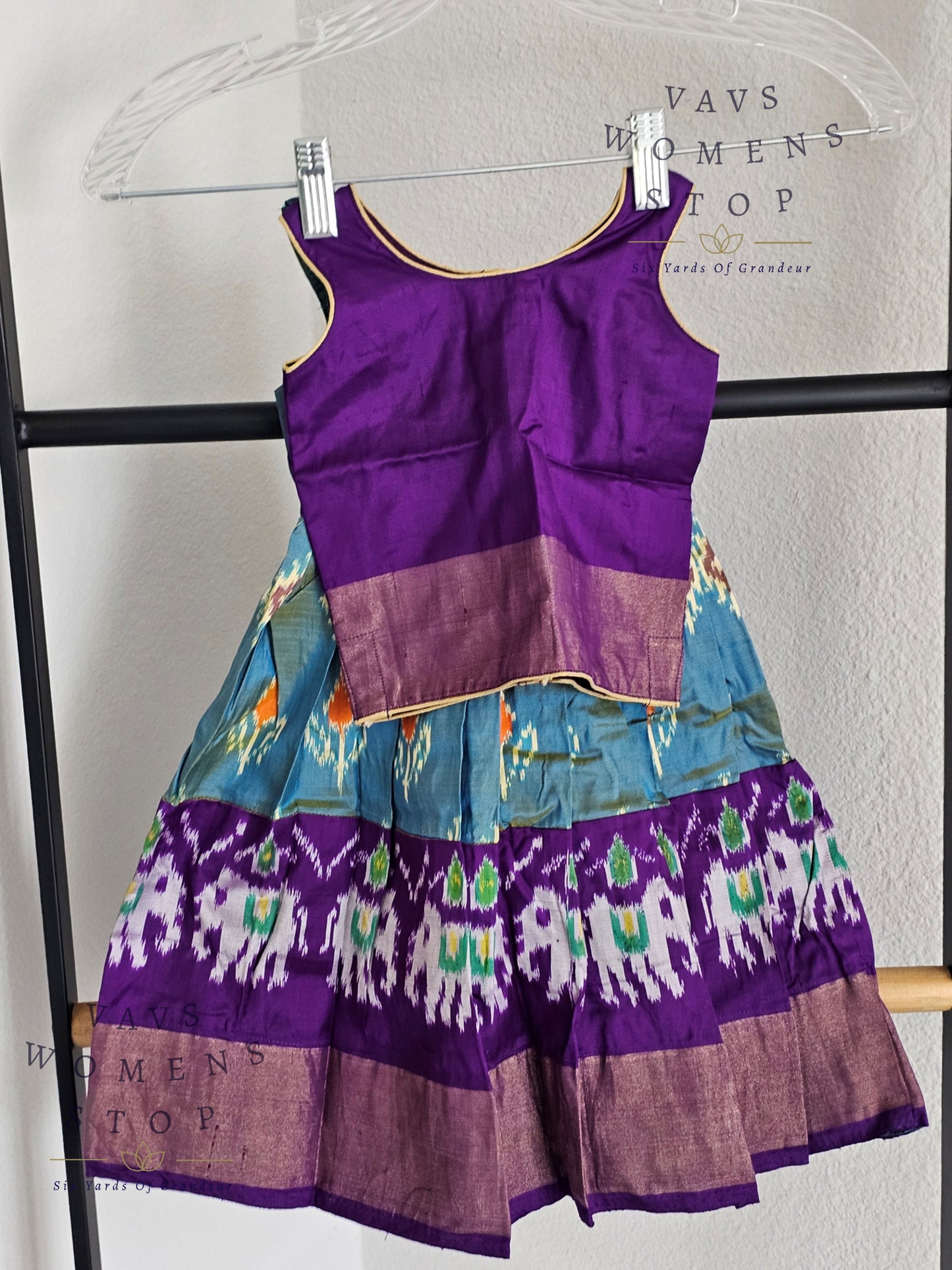 Pure Ikkat Silk Lehenga Blouse