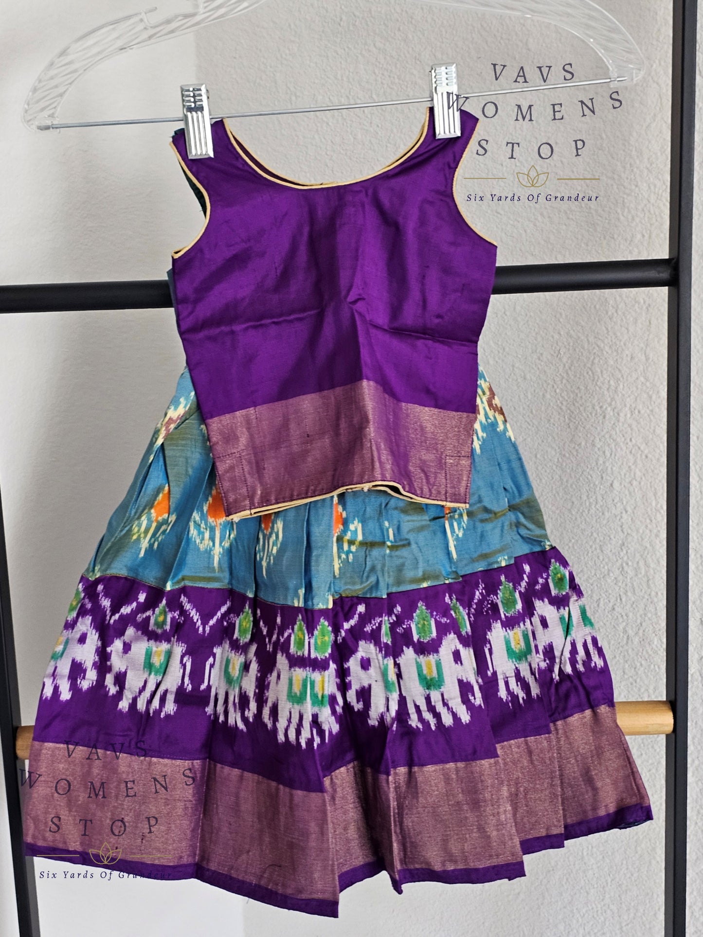 Pure Ikkat Silk Lehenga Blouse
