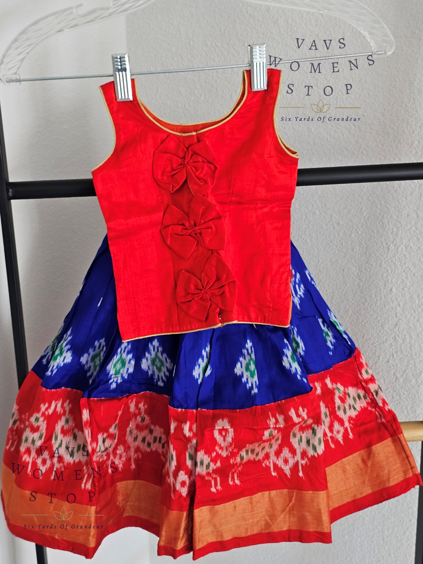 Pure Ikkat Silk Lehenga Blouse