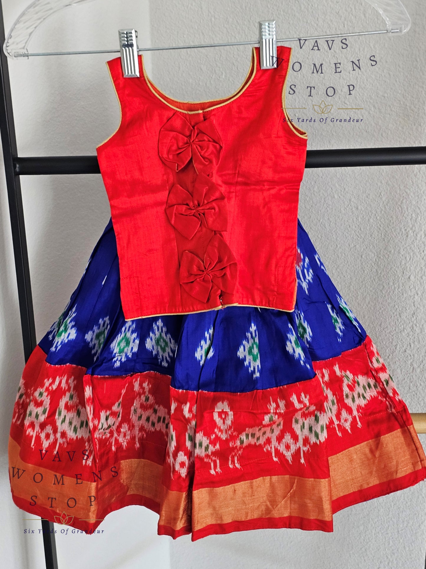 Pure Ikkat Silk Lehenga Blouse