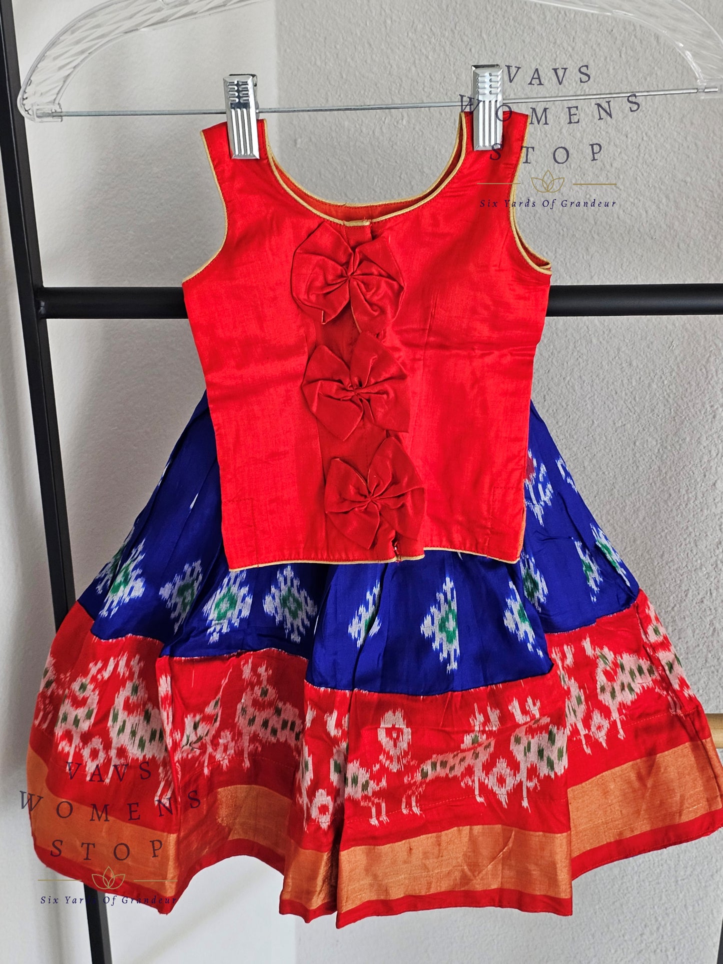 Pure Ikkat Silk Lehenga Blouse
