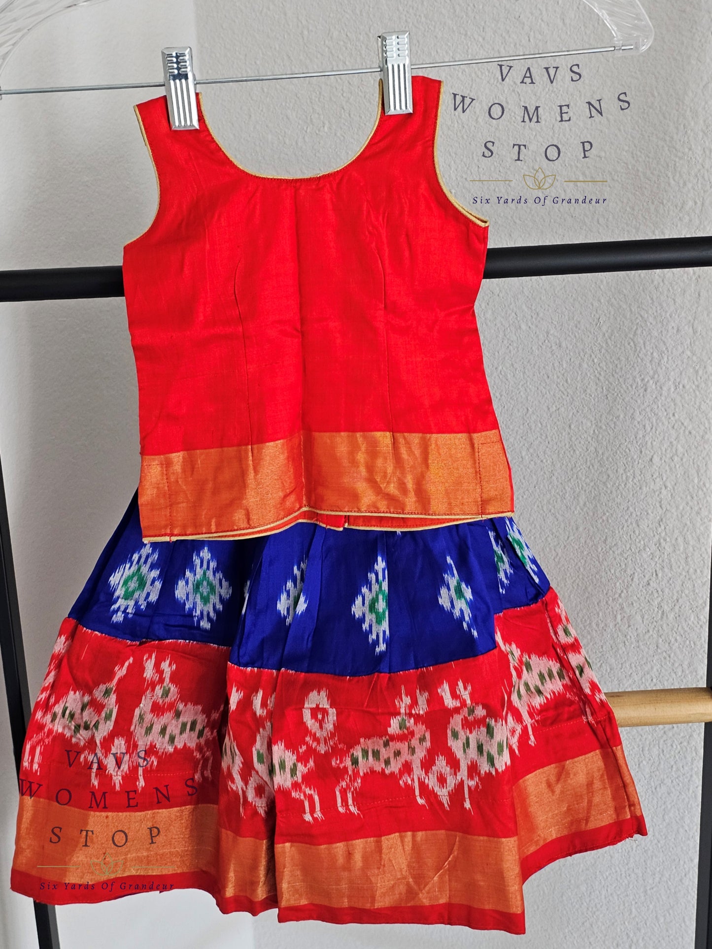 Pure Ikkat Silk Lehenga Blouse