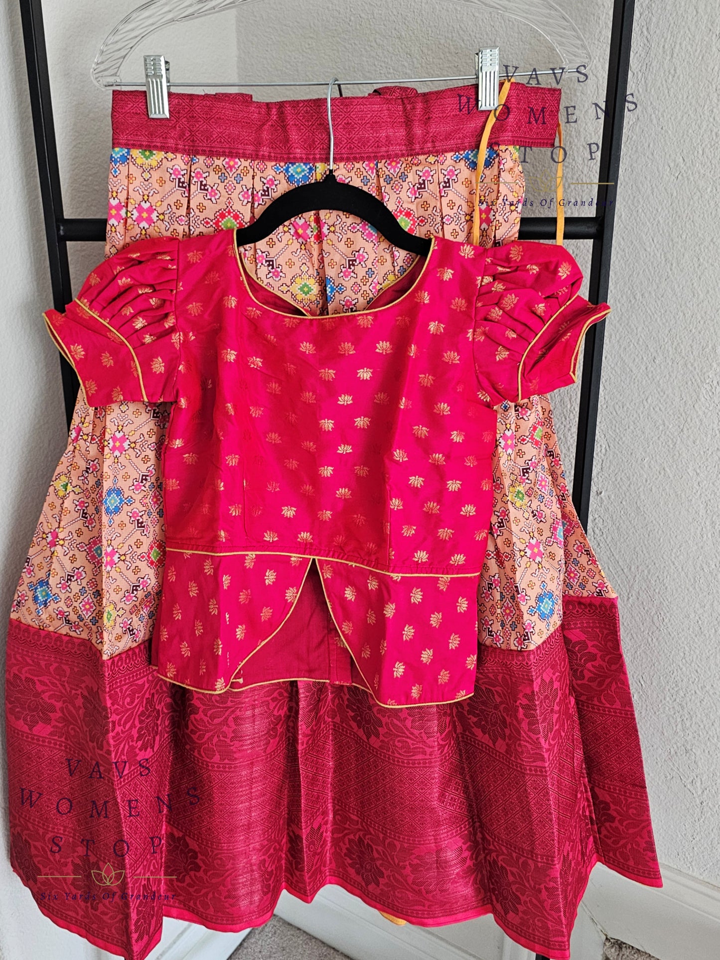 Patola Print Benarasi Silk Lehenga Blouse