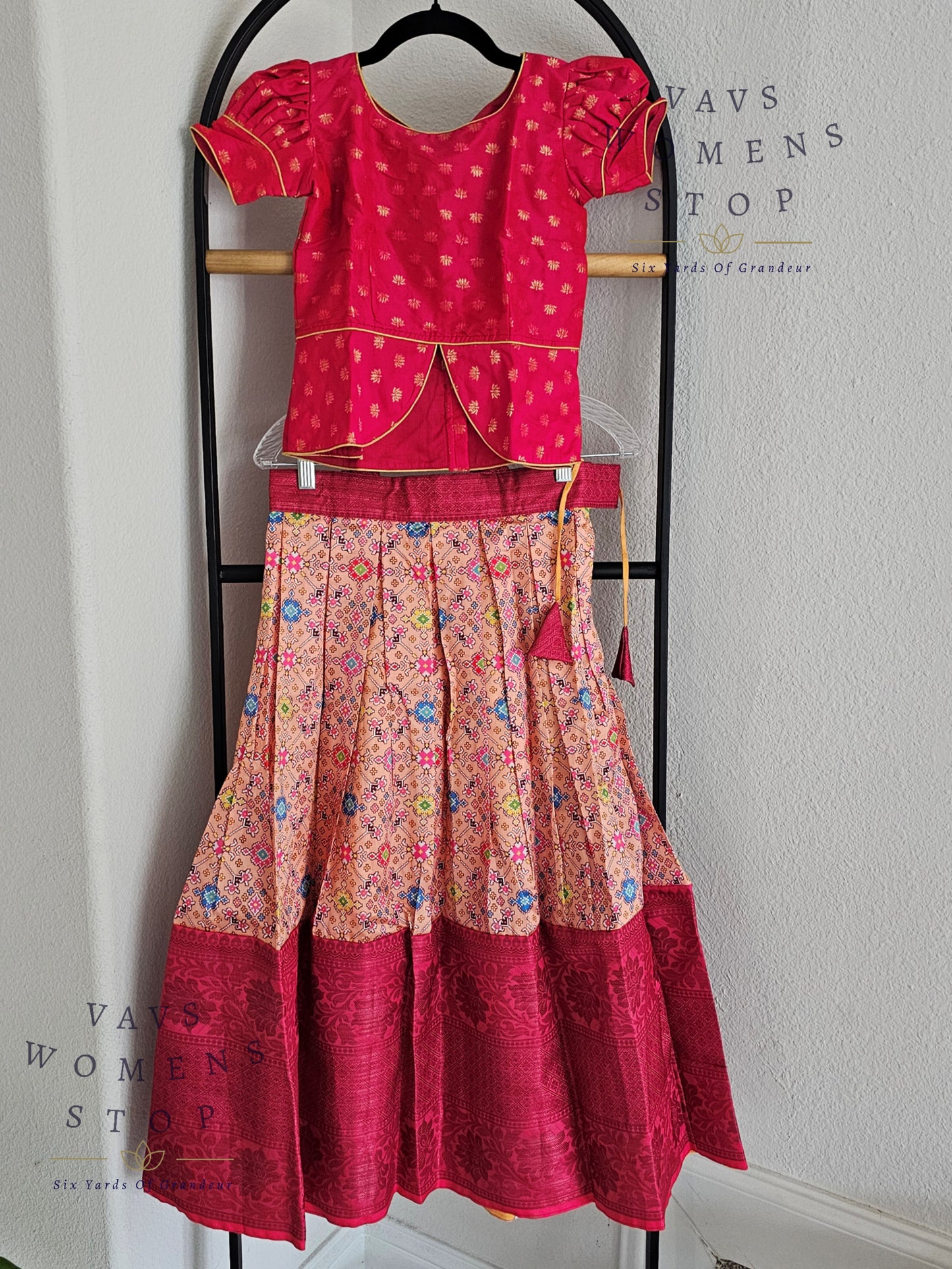 Patola Print Benarasi Silk Lehenga Blouse