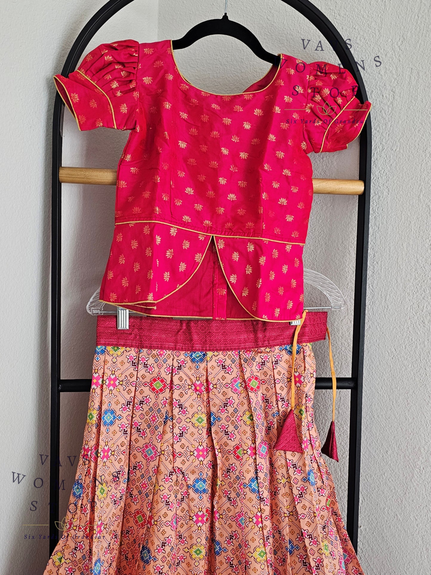 Patola Print Benarasi Silk Lehenga Blouse