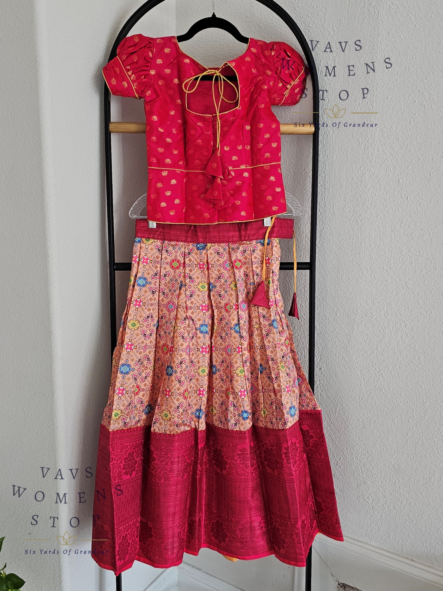 Patola Print Benarasi Silk Lehenga Blouse
