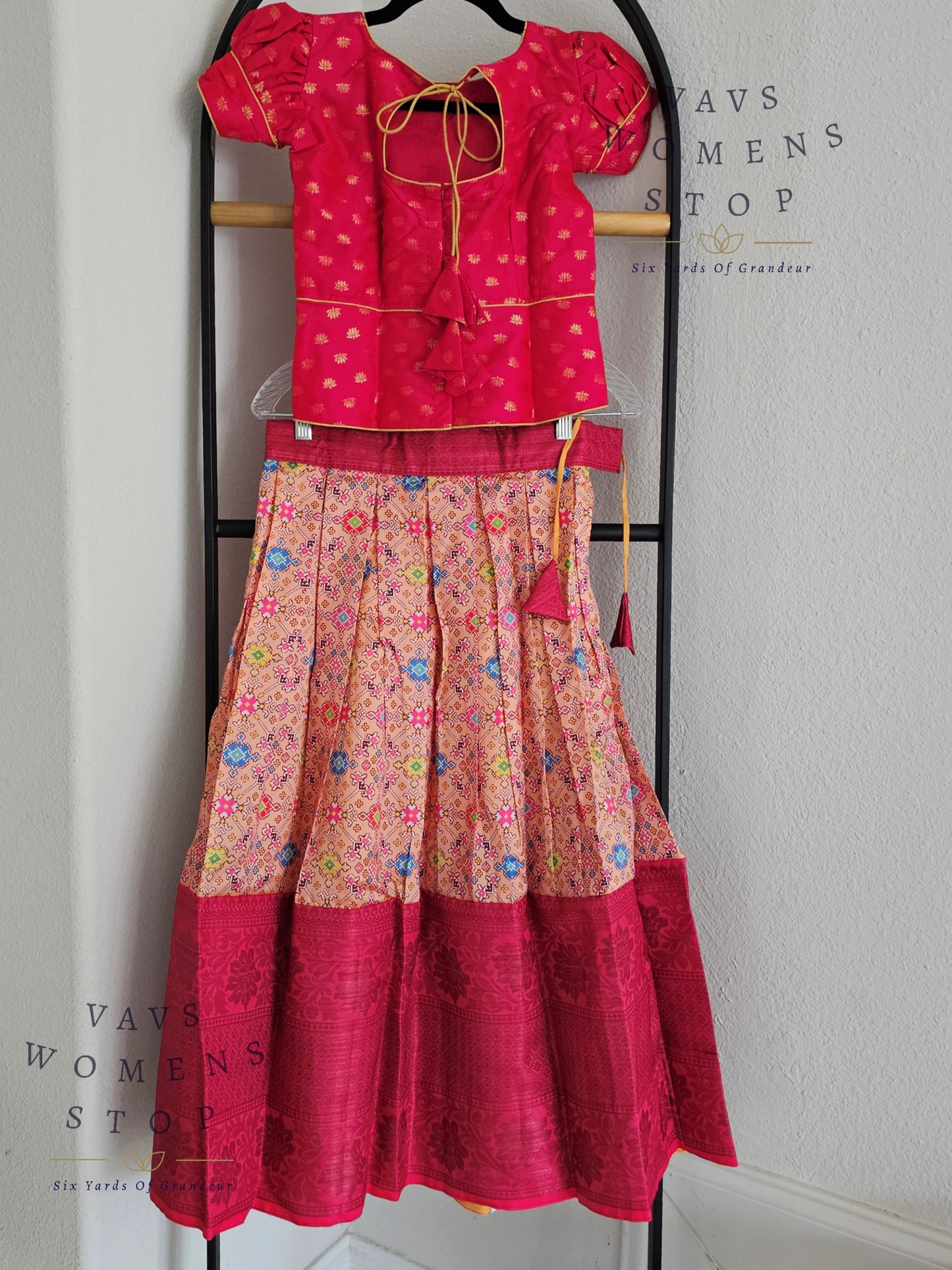 Patola Print Benarasi Silk Lehenga Blouse