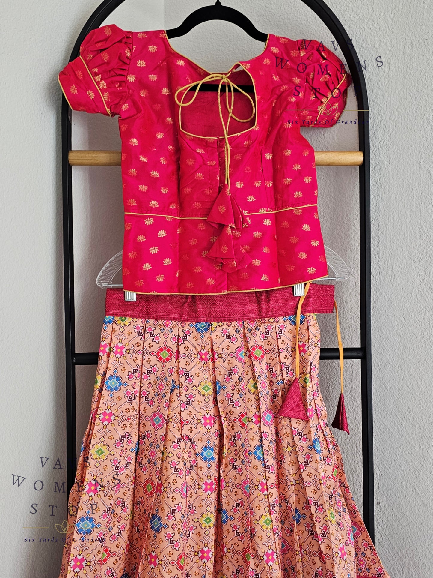 Patola Print Benarasi Silk Lehenga Blouse