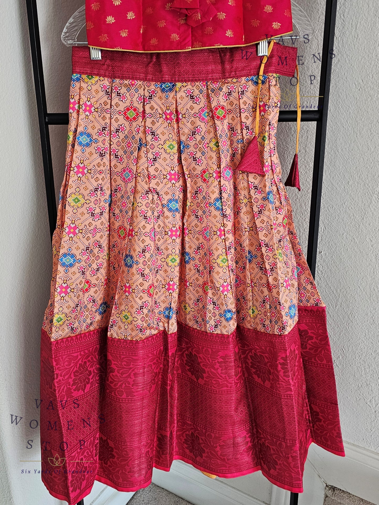 Patola Print Benarasi Silk Lehenga Blouse