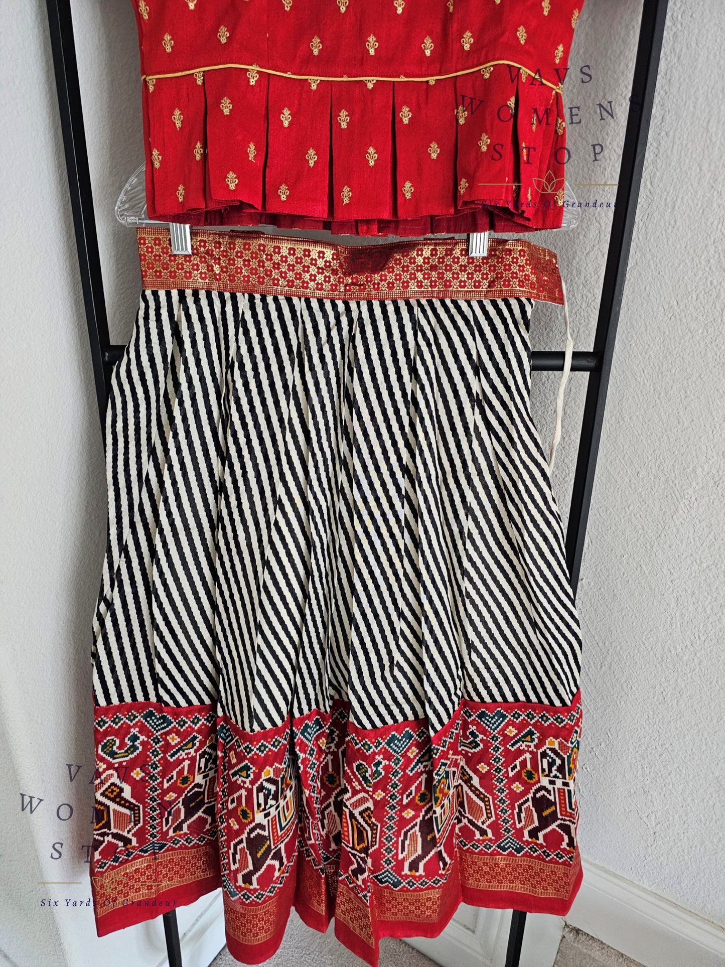 Designer Linen Silk Cotton Lehenga Blouse