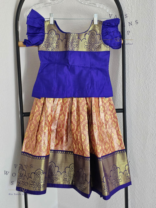 Kanchi Silk Lehenga/Langa Blouse