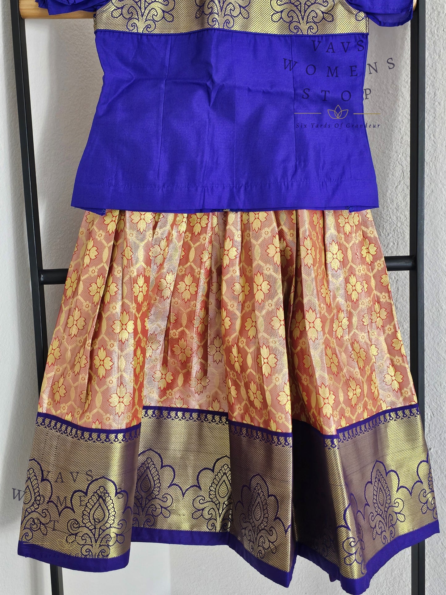Kanchi Silk Lehenga/Langa Blouse
